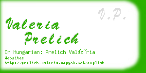 valeria prelich business card